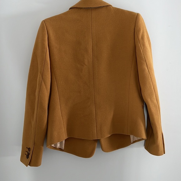 Chloe Wool Blazer/Jacket in Mustard Made in Italy 36 S Silk Lined OP 2500+ - Picture 4 of 8